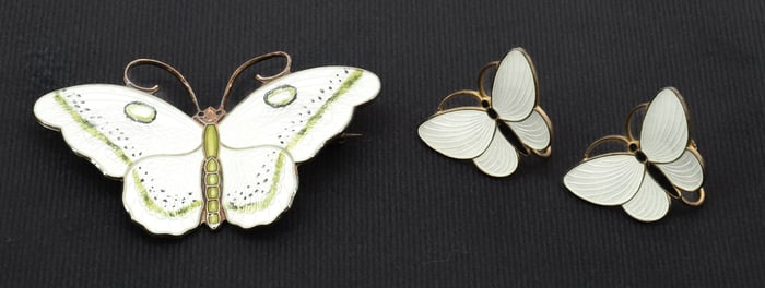 STERLING SILVER/ENAMEL JEWELRY