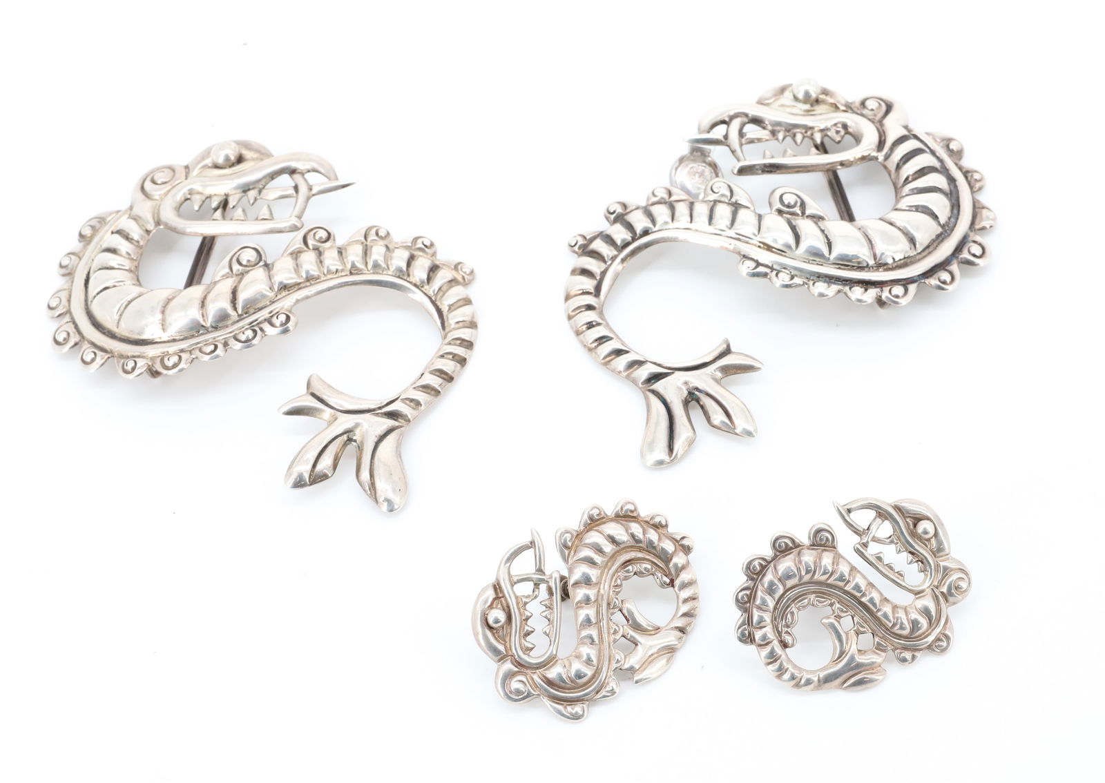STERLING SILVER, HECHO EN MEXICAN DORIS SMITH DRAGON JEWELRY (1 of 5)