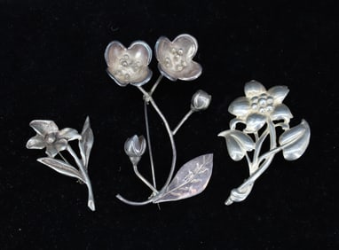 (3) STERLING SILVER JEWELRY