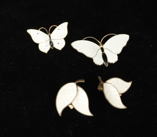 DENMARK/NORWAY STERLING ENAMEL JEWELRY