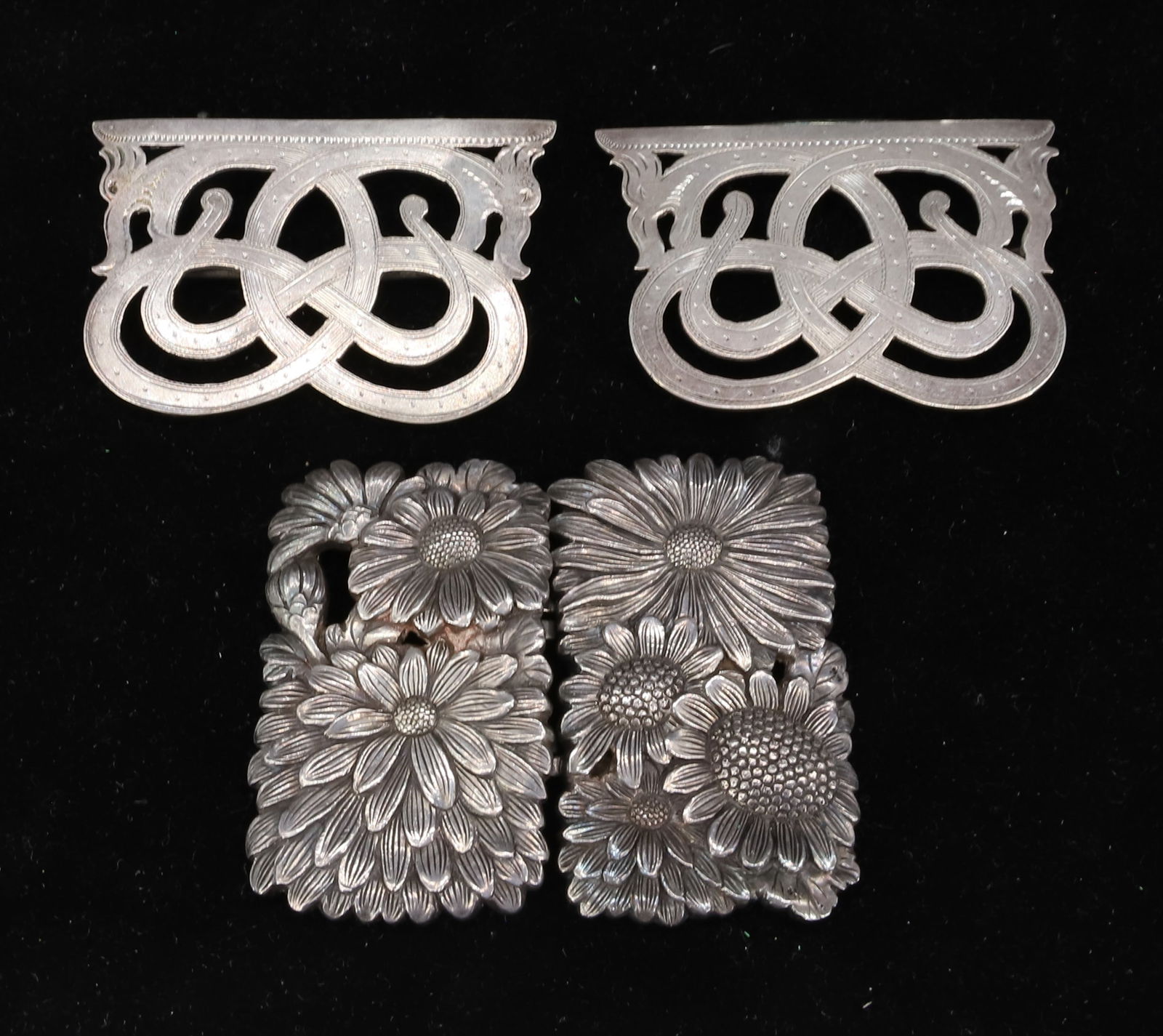 (2) SILVER BELT BUCKLES (1 of 4)