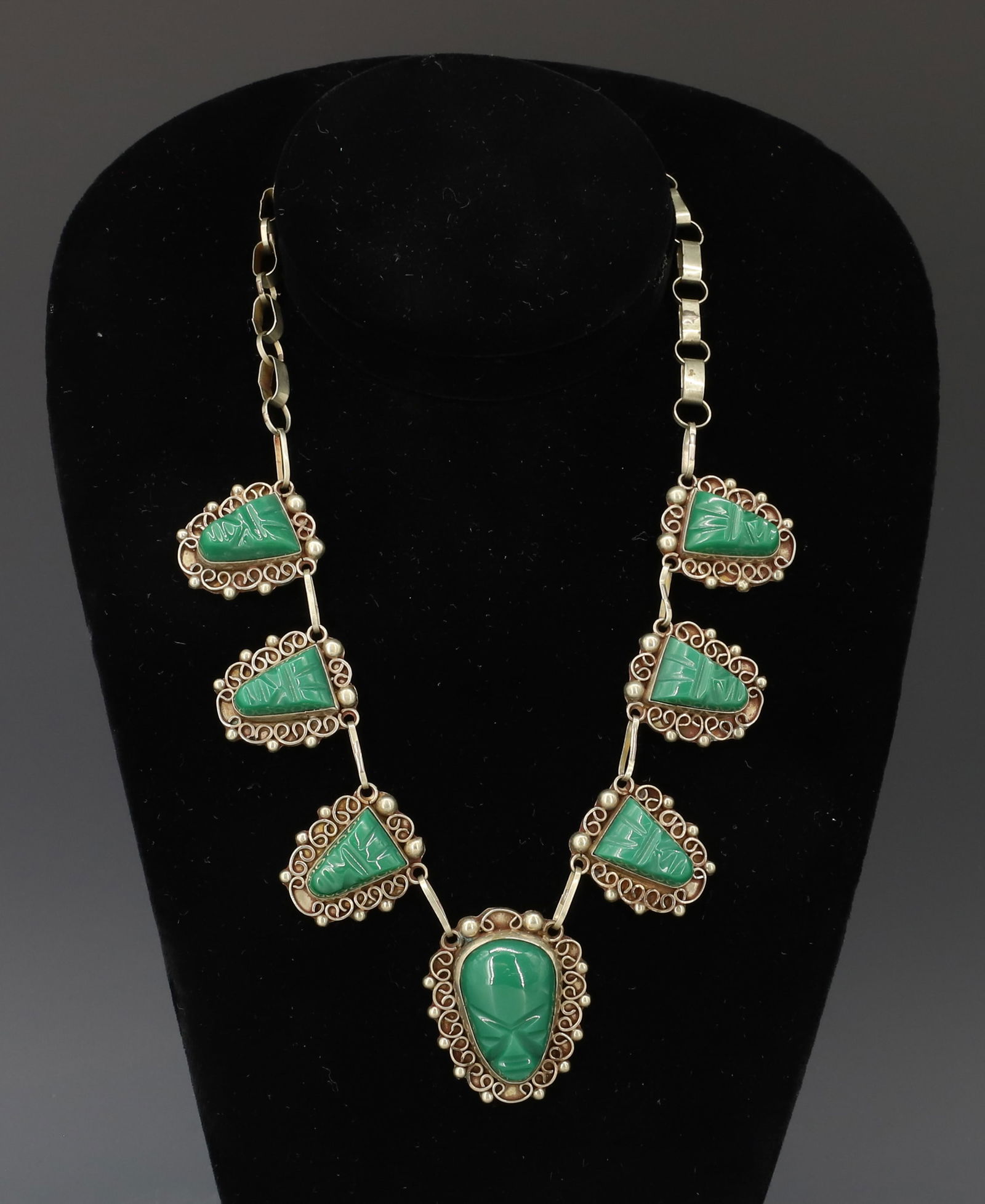 STERLING SILVER MEXICAN NECKLACE (1 of 3)