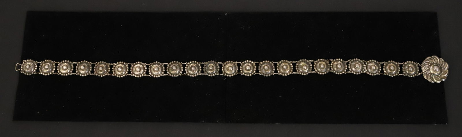 STERLING SILVER EARLY CONCHO/ MEXICAN BELT (1 of 4)