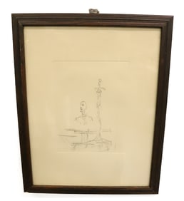 ALBERTO GIACOMETTI, DEUX SCULPTURES DANS L'ATELIER