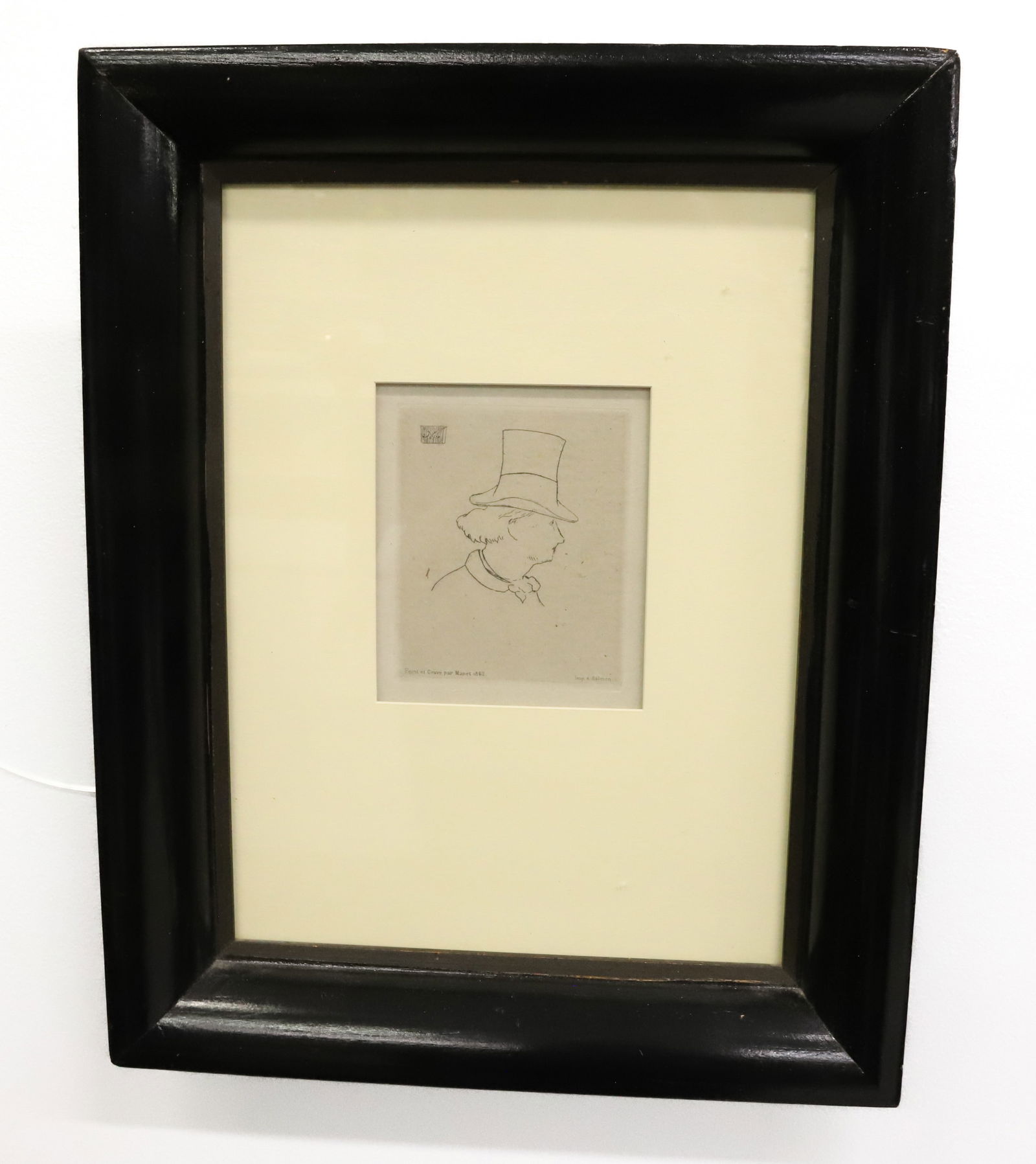 PORTRAIT OF CHARLES BAUDELAIRE AFTER EDOUARD MANET: ENGRAVING A. SALMON,,, 1862 VIEW SIGHT 4 3/4" X 4 1/8" PLEASE READ CAREFULLY - Terms for Purchasing and Shipping of Auction Items. Please read carefully before bidding. Hartzell’s Auction Gallery. H