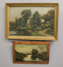 F.HERRINO OIL ON CANVAS, OIL ON BOARD