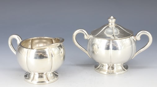 STERLING SILVER SANBORNS SUGAR/CREAMER