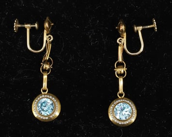 SAKS FIFTH AVENUE 14K EARRINGS