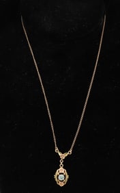 10K TWO COLOR GOLD NECKLACE