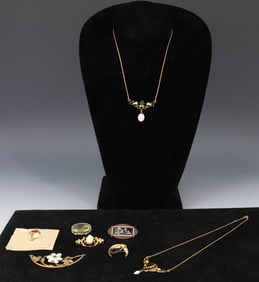 ART NOUVEAU METAL JEWELRY