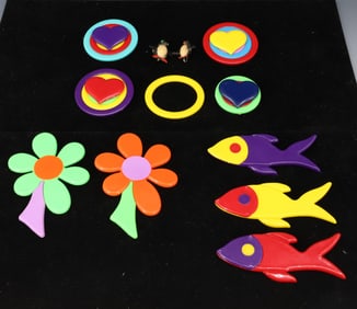 VINTAGE WEST GERMANY PLASTIC JEWELRY