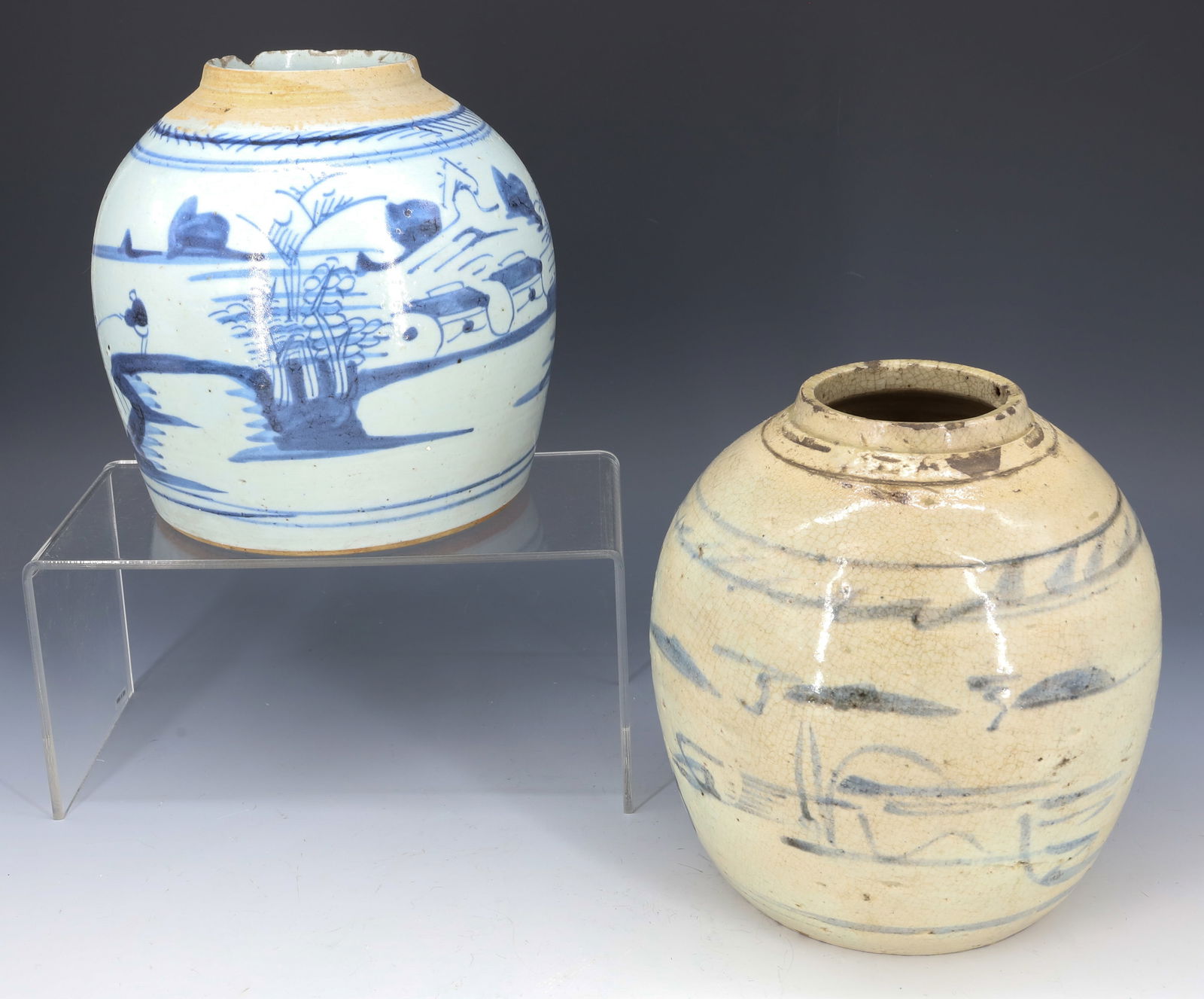 (2) EXPORT CHINESE TEA JARS (1 of 6)