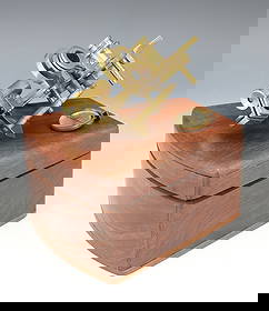 MARITIME SEXTANT: BRASS METAL UNMARKED TEAK CASE 5 1/2" X 2 1/2" X 5" PLEASE READ CAREFULLY - Terms for Purchasing and Shipping of Auction Items. Please read carefully before bidding. Hartzell’s Auction Gallery. Hart