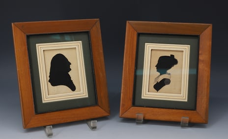PAIR OF ANTIQUE SILHOUETTES