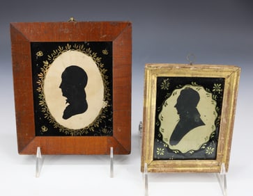(2) EARLY SILHOUETTES OF A GENTLEMEN