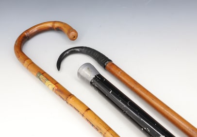 (3) VINTAGE CANES