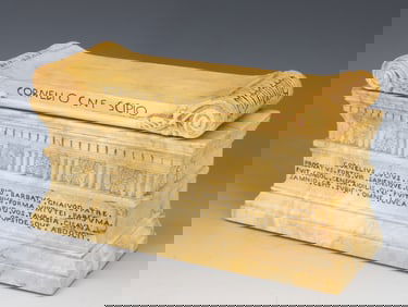 GRAND TOUR MARBLE MODEL TOMB OF SCIPIO