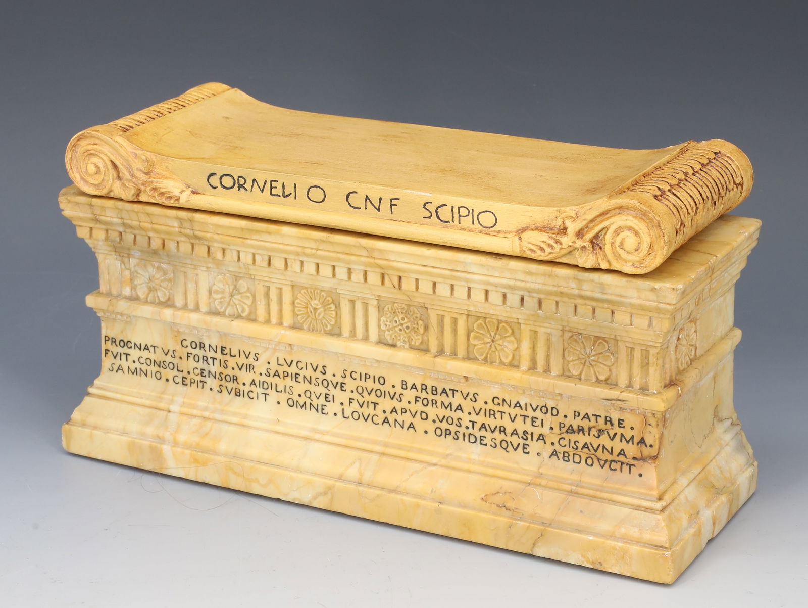 GRAND TOUR MARBLE MODEL TOMB OF SCIPIO (1 of 9)