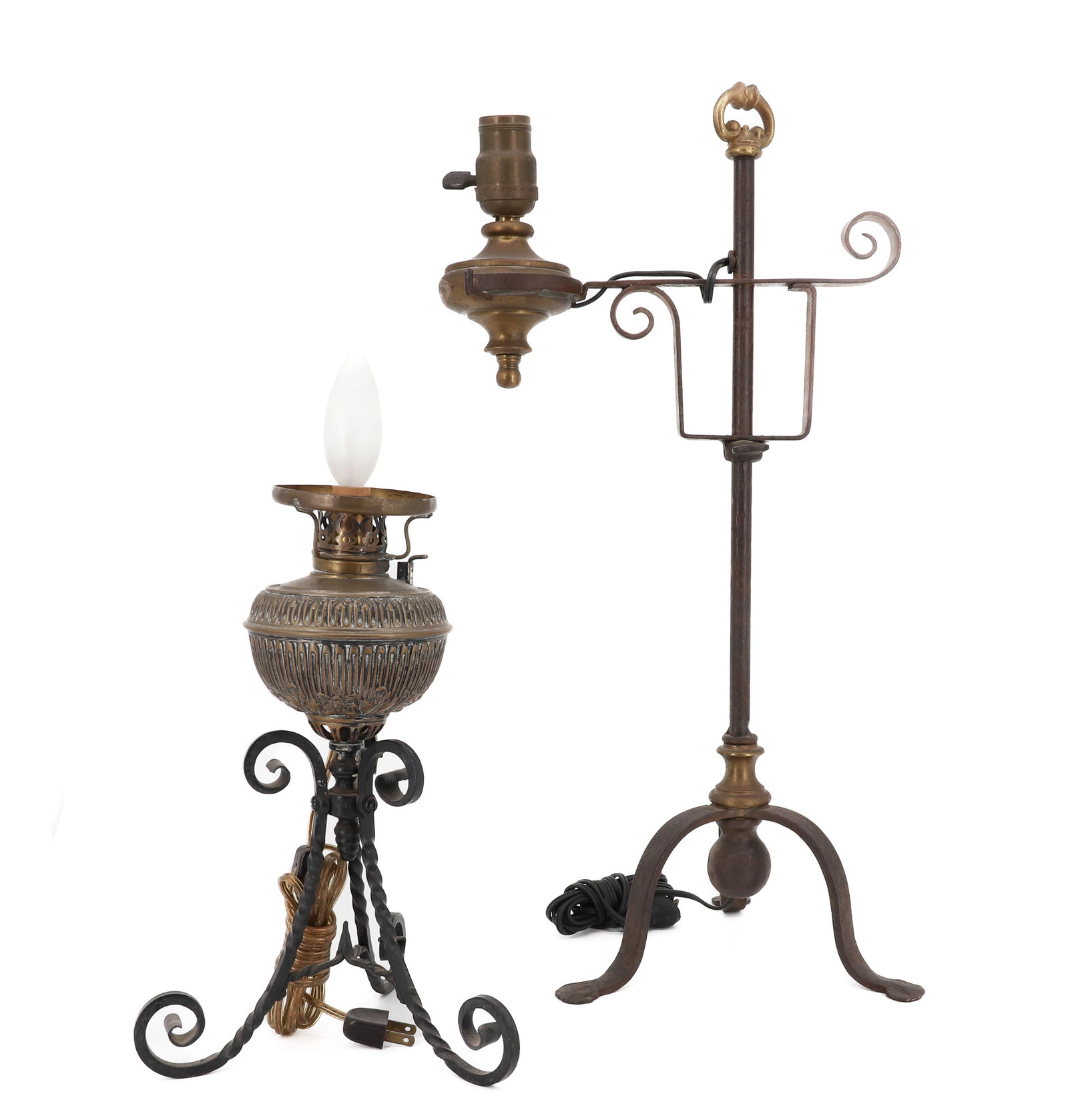(2) WROUGHT IRON TABLE LAMPS (1 of 12)