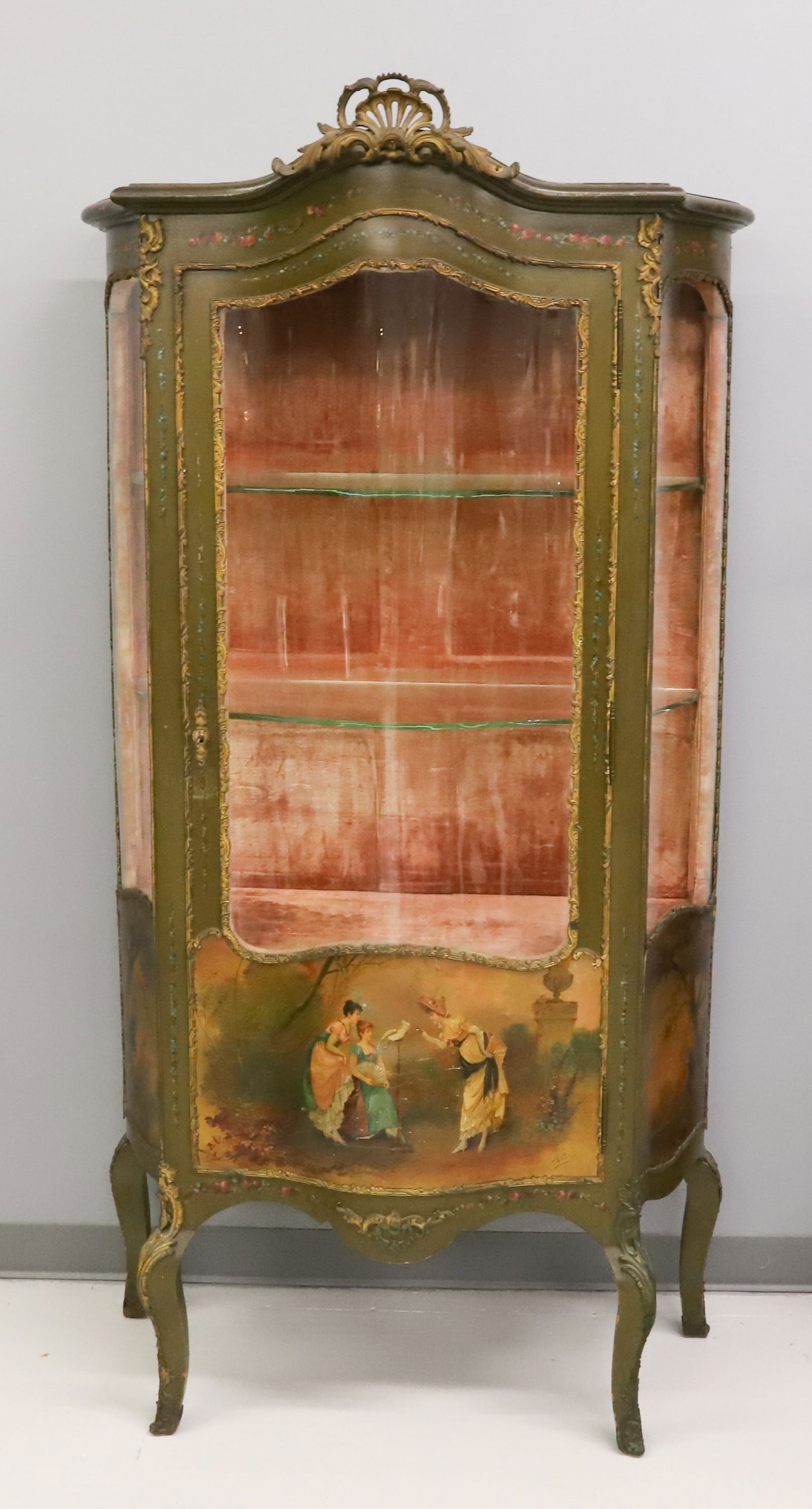 LOUIS XV VITRINE CABINET (1 of 7)