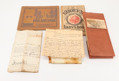 19TH C DEEDS AND INDENTURES
