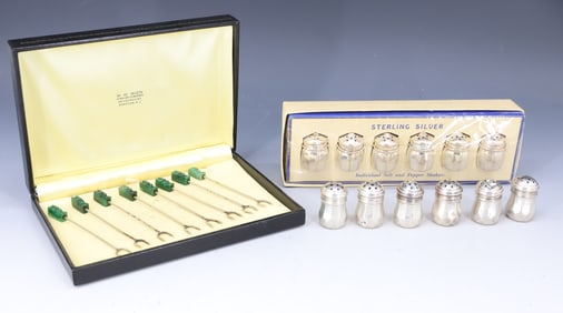 (2) SETS OF STERLING SILVER SHAKERS