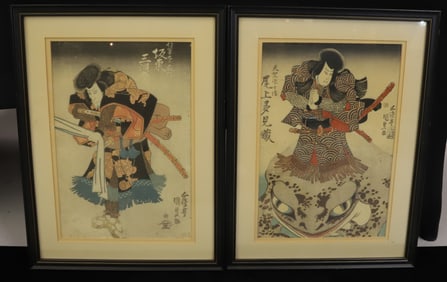 JAPANESE WOOD BLOCKS (2) ACTORS