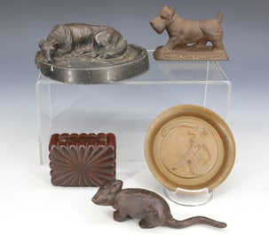 (5) ADVERTISING PAPERWEIGHT LOT