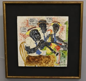 DEL FORSLOFF OIL ON BOARD JAZZ PLAYERS