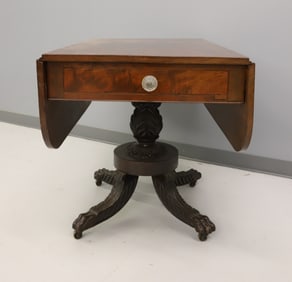 BALTIMORE EMPIRE MAHOGANY DROP LEAF TABLE