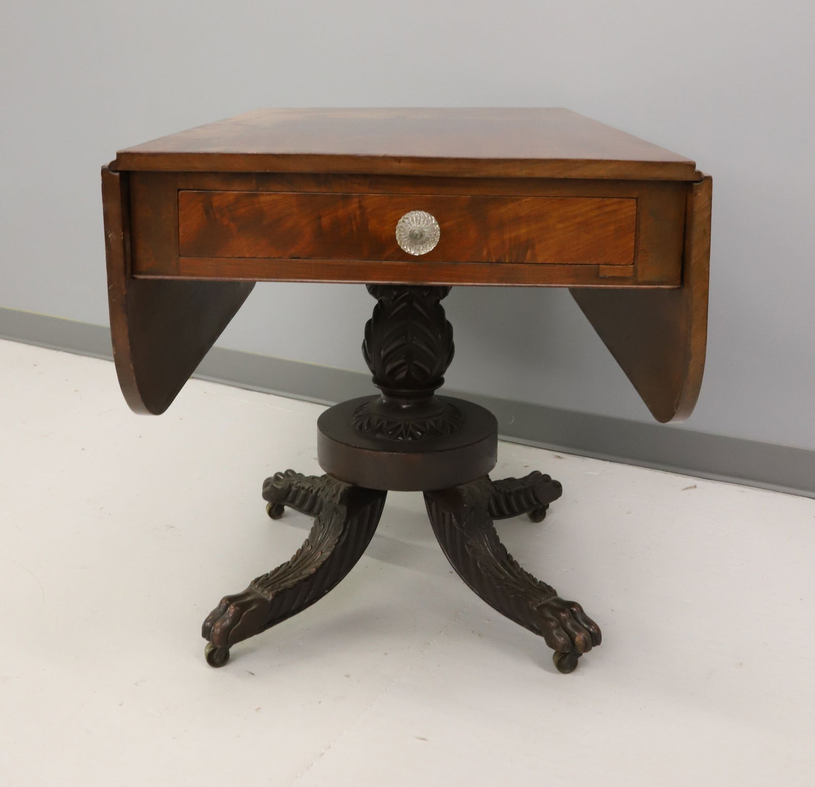 BALTIMORE EMPIRE MAHOGANY DROP LEAF TABLE (1 of 10)