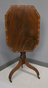 REGENCY STYLE OCTAGONAL FLIP TOP TABLE