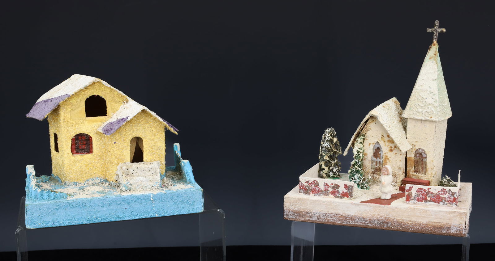 PUTZ CHRISTMAS HOUSE AND CHURCH (1 of 6)