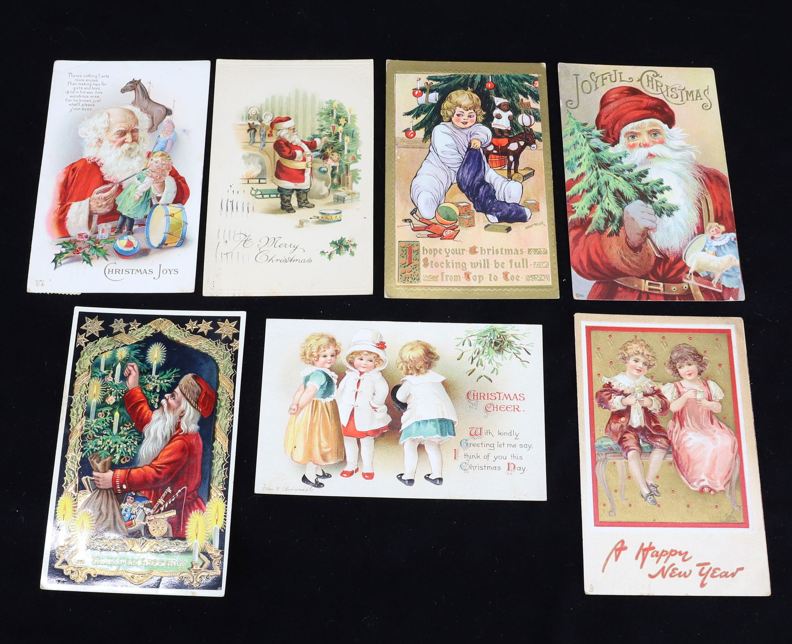 (7) VINTAGE HOLIDAY POSTCARDS (1 of 4)