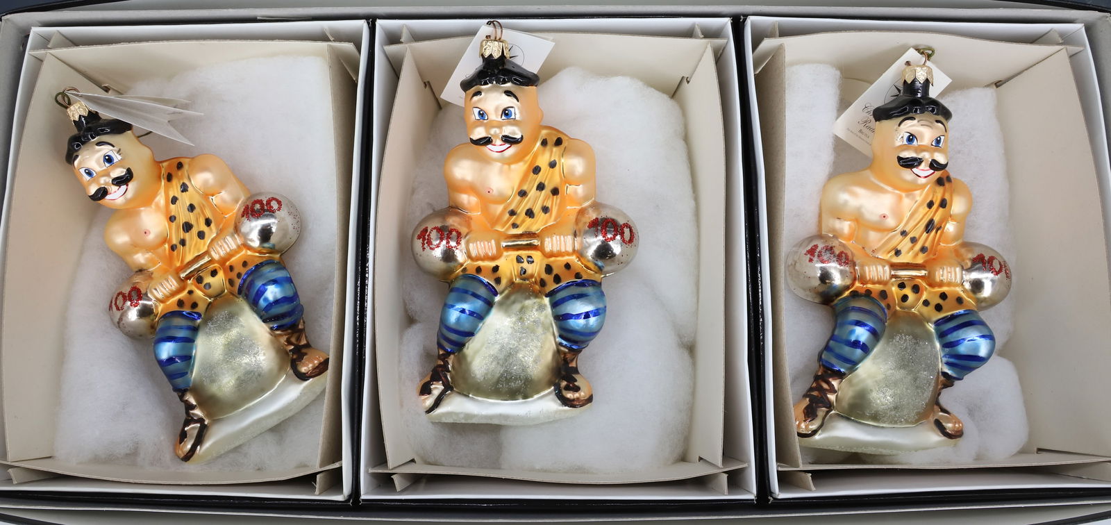 (3) VINTAGE CHRISTOPHER RADKO "BRUTUS" ORNAMENTS (1 of 5)