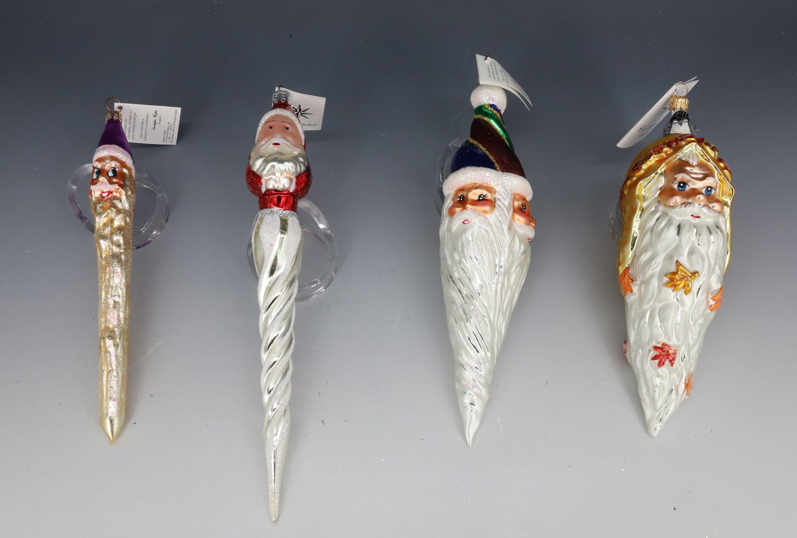 (4) VINTAGE CHRISTOPHER RADKO SANTA CLAUS ORNAMENTS (1 of 5)