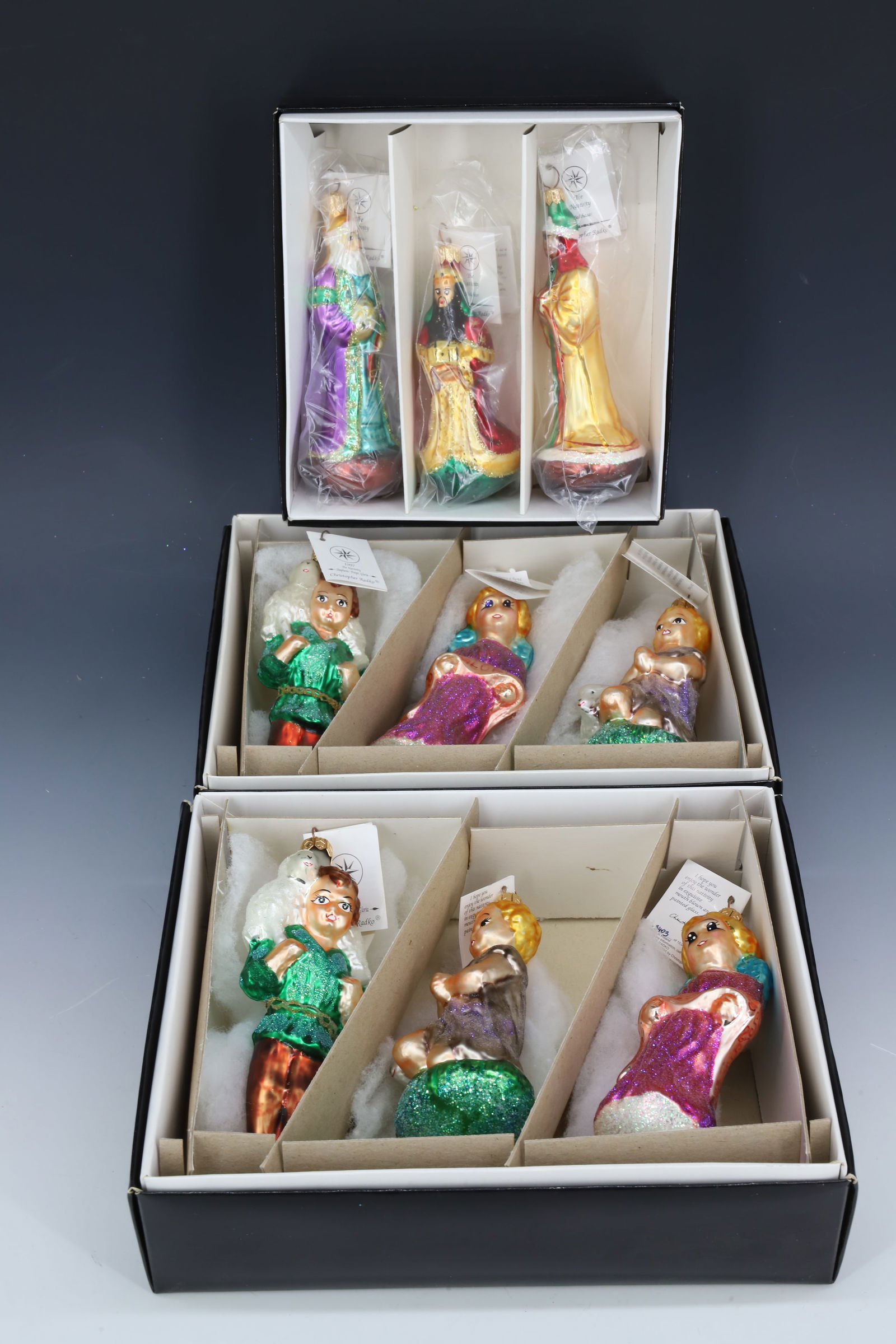 (3) SETS OF CHRISTOPHER RADKO GLASS ORNAMENTS (1 of 8)