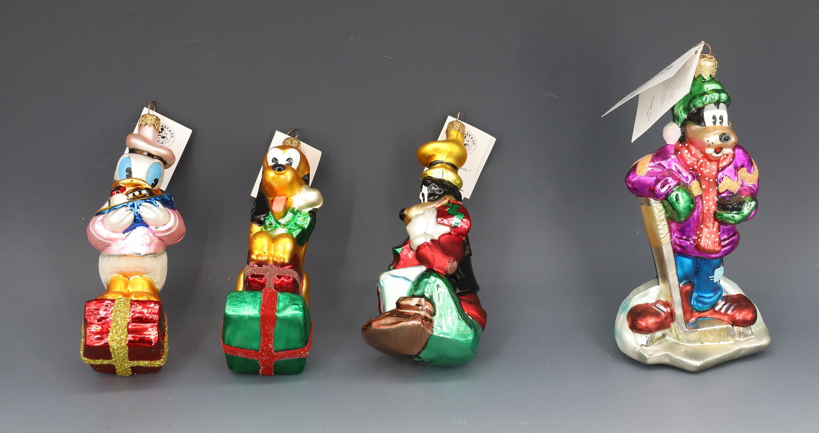 (4) VINTAGE CHRISTOPHER RADKO ORNAMENTS, MICKEY & CO. (1 of 5)