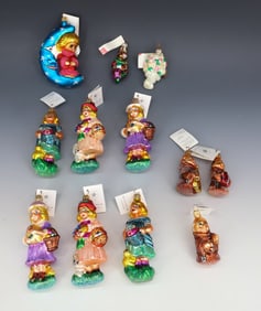 LOT OF BOXED VINTAGE CHRISTOPHER RADKO GLASS ORNAMENTS