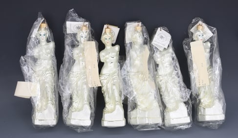 (6) VINTAGE CHRISTOPHER RADKO GLASS ORNAMENTS