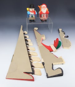 LOT OF HONEYCOMB PAPER CHRISTMAS DECORATIONS