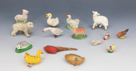 LOT OF COMPOSITION PUTZ ANIMALS