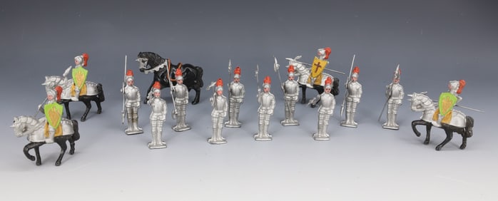 LOT OF KNIGHTS AND HORSES