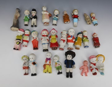 LARGE LOT OF BISQUE FIGURES