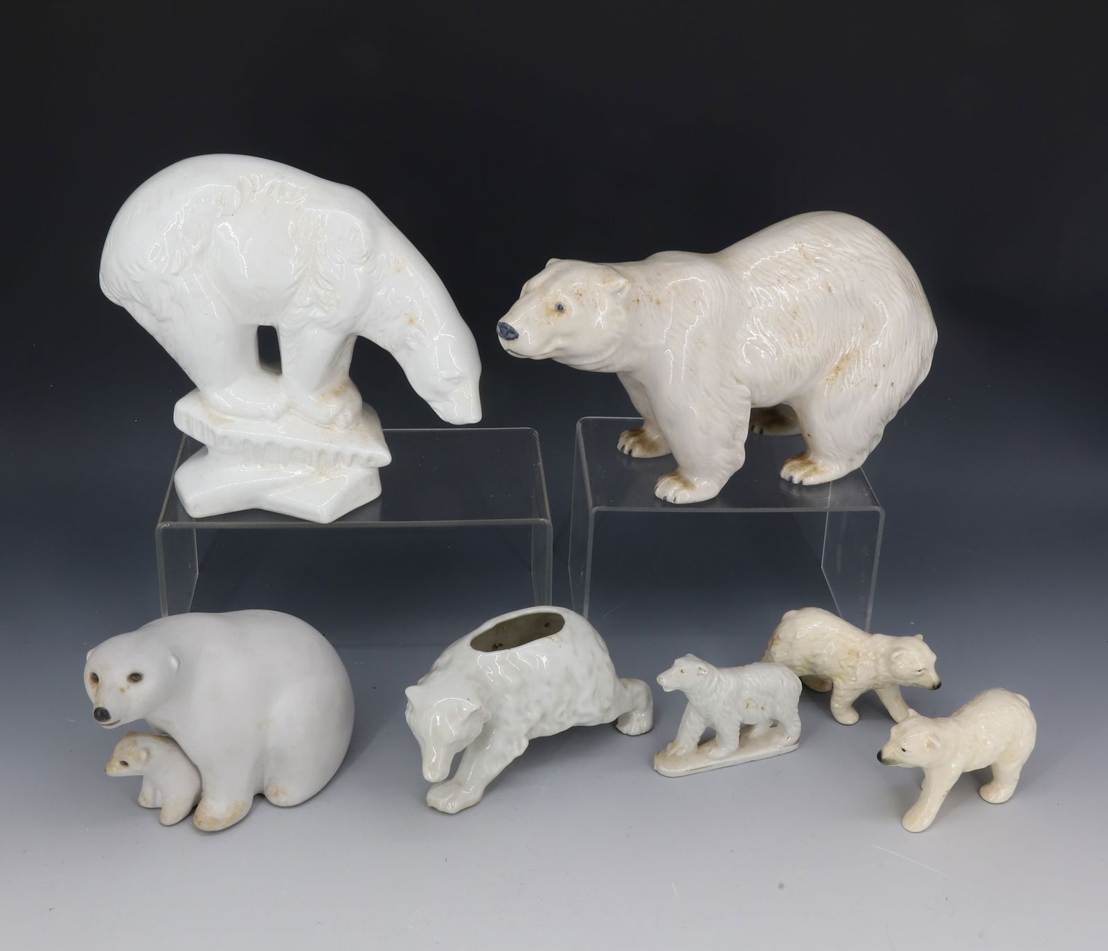 LOT OF PORCELAIN POLAR BEARS (1 of 7)