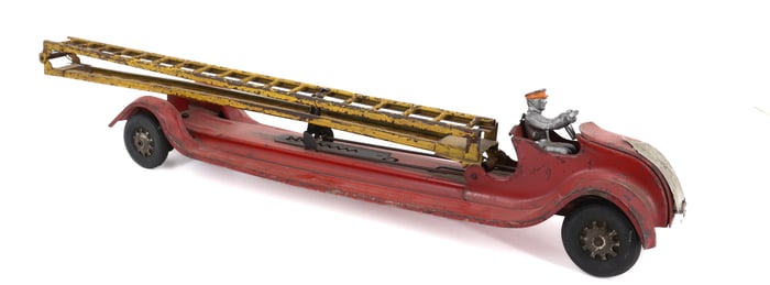 1920S KINGSBURY TOY FIRE TRUCK