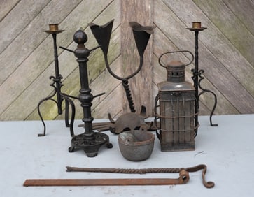WROUGHT IRON CANDLE HOLDERS AND MORE