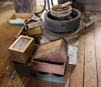 WOODEN BOXES, WHEELS LOT