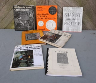 METAL BOX WITH WROUGHT IRON BOOKS