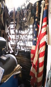 HORSE SHOES AND LEATHER ITEMS